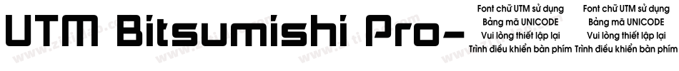 UTM Bitsumishi Pro字体转换